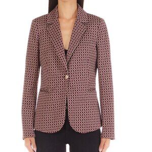 LIU JO Slim-fit jacquard Old Money Workwear Blazer